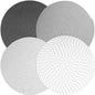 Kochorie Set of 4 Round Woven Cotton Placemats, 13 Inch Boho Table Mats for Kitchen and Dining Table, Farmhouse Heat Resistant Washable Trivets, Fall Thanksgiving Christmas Décor (Mixed Gray)