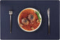 Set of 6 Faux Leather Placemats, PU Table Mats, Waterproof, Stain Resistant, Heat Resistant, Non-Slip Easy to Clean for Kitchen Dining Table,Conference Table