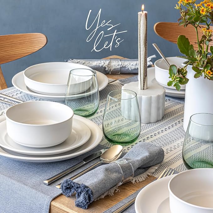 Over&Back 18x90 Reversible Striped Table Runner - Image 8