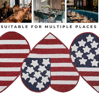 Independence Day 4th of July Patriotic Theme American Flag Table Runner - Image 3