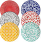 vancasso 10.25" Ceramic Dinner Plates Set of 6, Muted Vintage | Microwave by vancasso