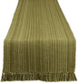 DII Variegated Tabletop Collection, Table Runner3x72, Olive Green by DII