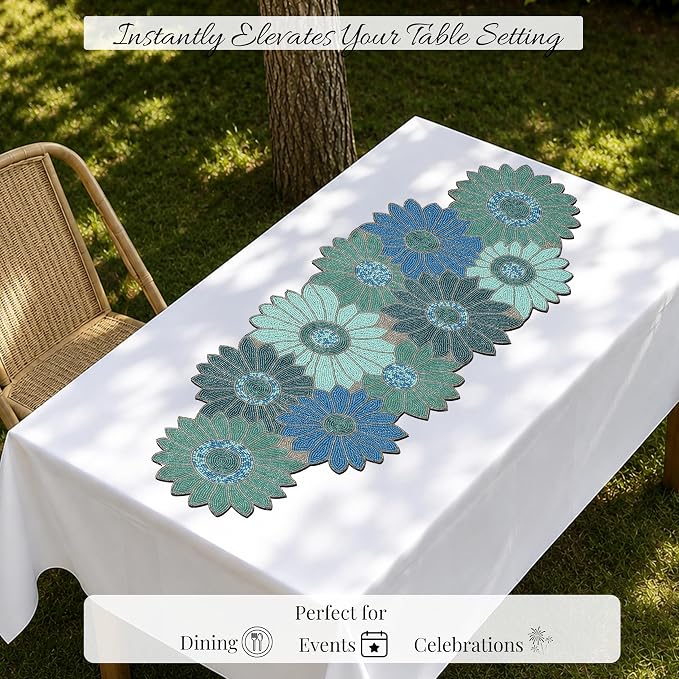 Beaded Table Runner 13x36 Inch - Image 5