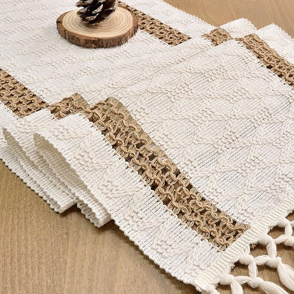 Fall Table Runner with Tassels for Coffe Table Home Decor 12x72 Inch | 72 - Image 5
