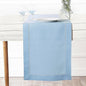 D'Moksha Homes Linen Powder Blue Table Runner 72 Inches Long - 100% Pure Linen Hemstitch Table Runner 14 x 72 Inch for Dresser, Dining, Spring, Easter - Classic Hemstitch