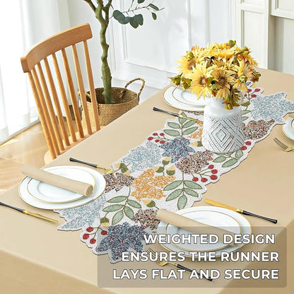 Handmade Beaded Table Runner 13 x 36 Inch – Glass Bead Decorative Table Runner - Image 9