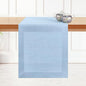 D'Moksha Homes Linen Powder Blue Table Runner 72 Inches Long - 100% Pure Linen 14 x 72 Inch Table Runner for Dining, Spring, Easter - Machine Washable