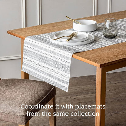Over&Back 18x90 Reversible Striped Table Runner - Image 3