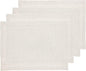 Solino Home Linen Cloth Placemats Set of 4-100% Pure Linen Light Natural Placemats 14 x 19 Inch for Spring, Easter - Athena