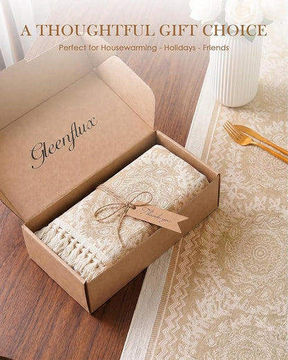 Table Runner, 13.8 x 72 Inch, Jacquard Woven - Image 9