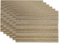 DII PVC Tabletop Collection Woven Indoor/Outdoor, Placemat Set, 6 Piece by DII
