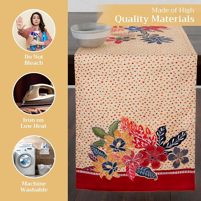 Maison d' Hermine Table Runner 100% Cotton 14.50" x 72" | Table Runners 72 - Image 3