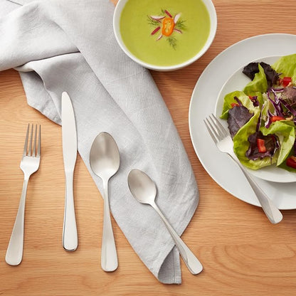 Amazon Basics Silverware Set, Stainless Steel Flatware, Dishwasher Safe - Image 8
