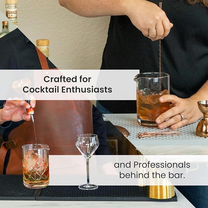 A Bar Above Cocktail Mixing Glass, Diamond Deco Stirring Pitcher, 18 Oz - Image 2