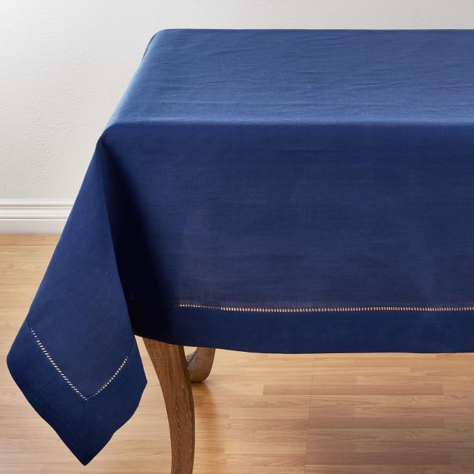 SARO LIFESTYLE Hemstitched Border Tablecloth by SaroLifestyle
