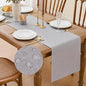 YATOJUZI Light Grey Table Runner Seasonal Summer Kitchen Dining Coffee Table by YATOJUZI