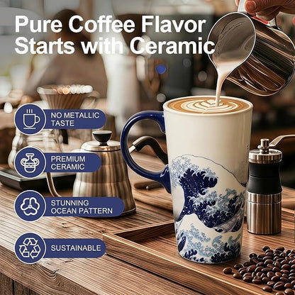 Topadorn 17oz Ceramic Travel Mug - Image 3