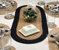 Verona Oval Woven Jute & Cotton Braided Table Runner, Size -13 x 36 Inches by ChardinHome