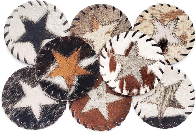 Natural Cowhide Coaster by LuxuryCowhides