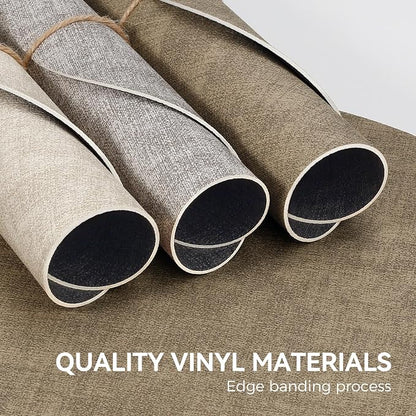 NCUE 13" Faux Leather Round Placemats Set of 6, Reversible Dual-Color | - Image 5