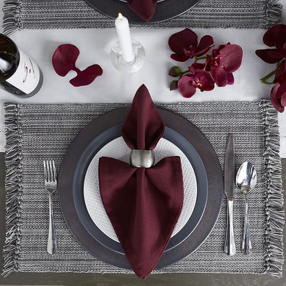 DII Variegated Tabletop Collection, Placemat Set3x19, 6 Piece - Image 2