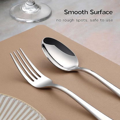Onader 40 Piece Heavy Duty Silverware Set, Stainless Steel Flatware Cutlery Set for 8