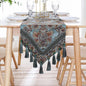 Luxury Vintage Table Runner Embroidery Jacquard Fabric by Fhberni