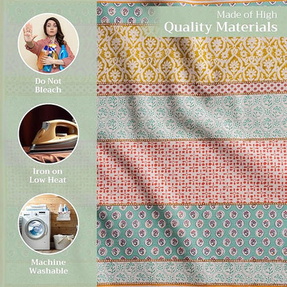 Maison d' Hermine Cloth Napkins Set of 4 100% Cotton Everyday Reusable Square Napkins Cloth Washable Dinner Party Wedding Restaurant Valentines Day Decorations Spring/Summer (Provence, 20" x 20")