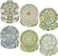 60 Pcs Vintage Wildflower Paper Plates Disposable Plates 9 Inch Green Blue by Unknown