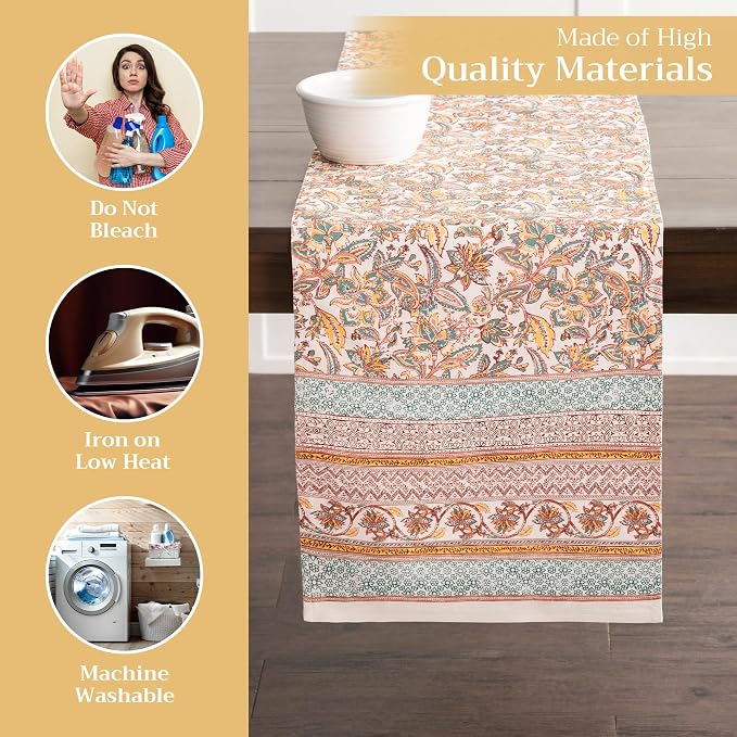 Maison d' Hermine Table Runner 100% Cotton 14.50" x 108" | Table Runners 108 - Image 3