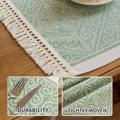 14x18 Damask Placemats Waterproof French Vintage Table Mats | Tired of messy - Image 3