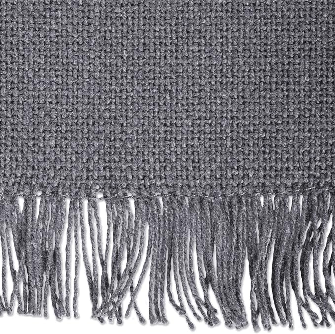DII Everyday Collection, Fringed Solid Tabletop, Table Runner - Image 3