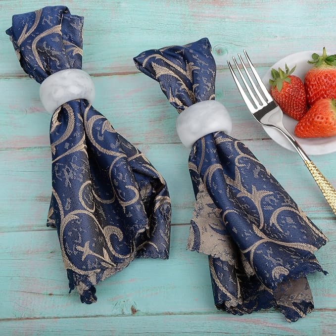 Napkin Rings, Marble Napkin Holder - Image 4