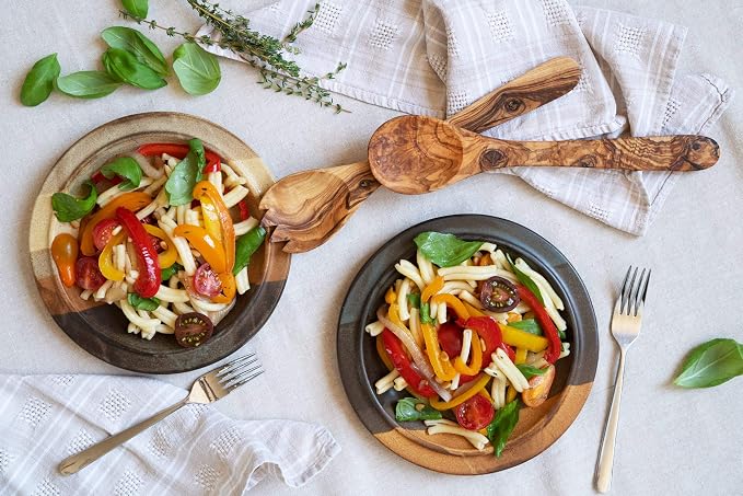 Olive Wood Salad Server Set - Image 2