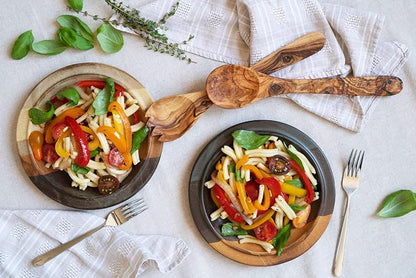 Olive Wood Salad Server Set - Image 2