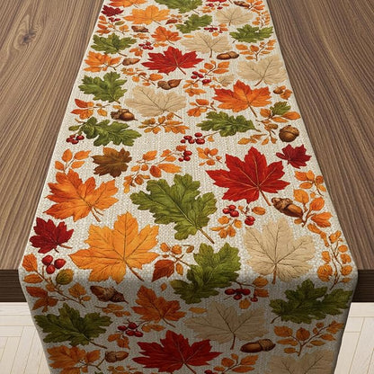 Fall Decor - Fall Leaves Table Runner by OHOME
