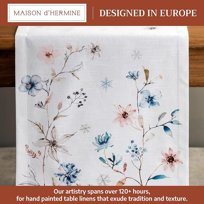 Maison d' Hermine Table Runner 100% Cotton 14.50" x 108" | Table Runners 108 - Image 2