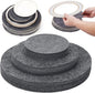 Imncya Plate Separators Storage, Set Of 60 And 3 Different Size, Thick and Premium Soft Felt Plate Dividers For China, Dish, Coffee Saucers Protecting and Stacking - Grey