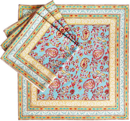 Maison d' Hermine Napkin 100% Combed Cotton Premium Cloth Napkin Decorative Washable Napkins Set of 4 for Home, Kitchen, Dining, Cocktail Parties & Camping - Lauris (20”X20”)