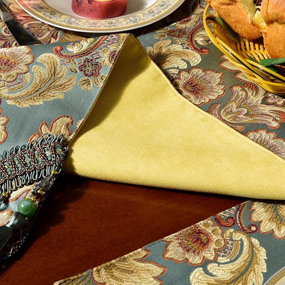 Extra Luxury Velvet Blue Table Runner 120 Inches Long - Image 6