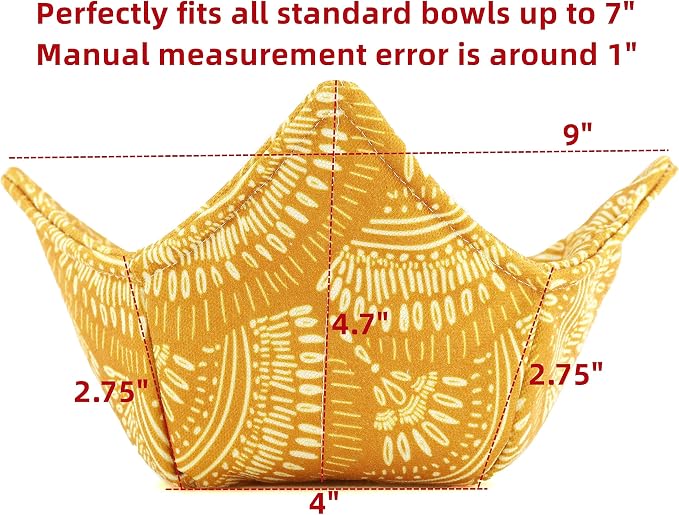 Cotton Microwavable Bowl Cozy, Microwave-Safe Hot Bowl Holders, Soup Bowl Cozy - Image 6