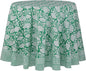 ATOSII Meadow Green 100% Cotton Summer Round Tablecloth, Block Print Table Cloth for Dining, Weddings, Outdoors, Parties I Grand Millenial Farmhouse Coastal Boho Home Decor 60" Inches