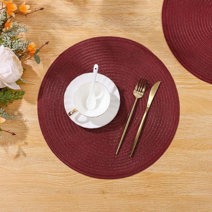 SHACOS Round Placemats Set of 4 - Image 8