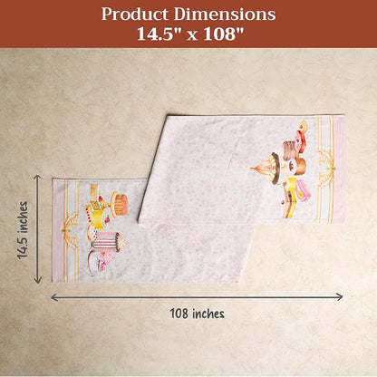 Maison d' Hermine Table Runner 100% Combed Cotton 14.5"x108" | Table Runners - Image 5