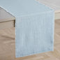 14 x 108 Inches Frayed Edge Table Runner, 270G Heavyweight Sand Washed Slub by KINGSTONE