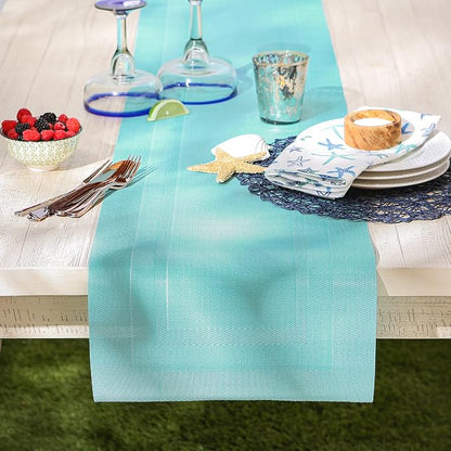 DII PVC Tabletop Collection Woven Indoor/Outdoor, Table Runner - Image 3