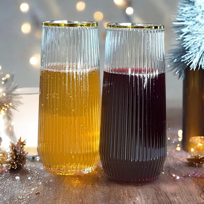 48 Pack Disposable Plastic Champagne Flutes & Wine Glasses - Image 6