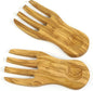 Berard 01091 French Olive-Wood Handcrafted Curved Salad Servers Brown by Unknown