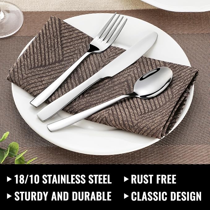 HIWARE 48-Piece Silverware Set - Image 2