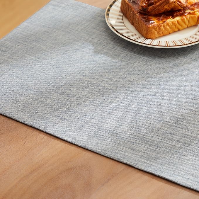 Rustic Cotton Linen Table Runner, 13x108 Inches Blue | Farmhouse Style Linen - Image 6